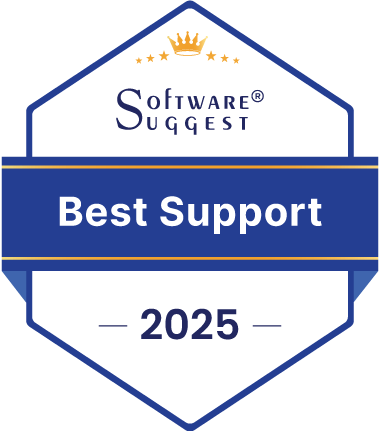 Best Customer Support 2025 award badge