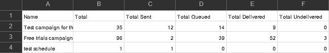 SMS Campaign Report