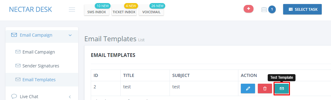 Nectar Desk integration with Stripo