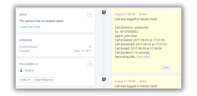 3 Pipedrive integration