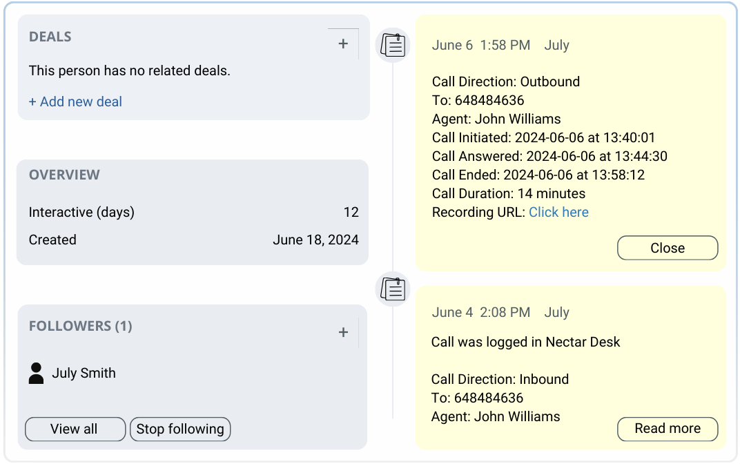 HubSpot integration